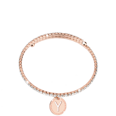 Rebecca My World Rose Gold Glam Bangle - Y