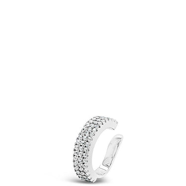 Absolute Silver Pave Cuff cuf100sl