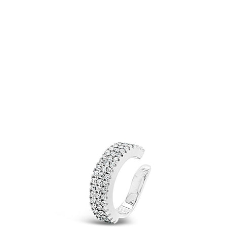 Absolute Silver Chunky Pave Cuff