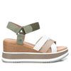 Carmela Khaki Platform Sandals