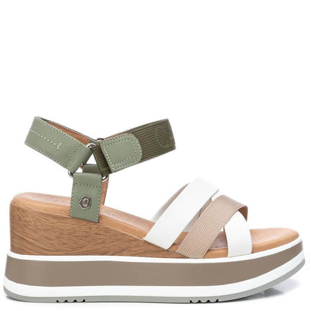Carmela Khaki Platform Sandals