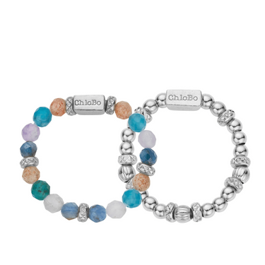 ChloBo Beautiful Energy Rings Set of 2