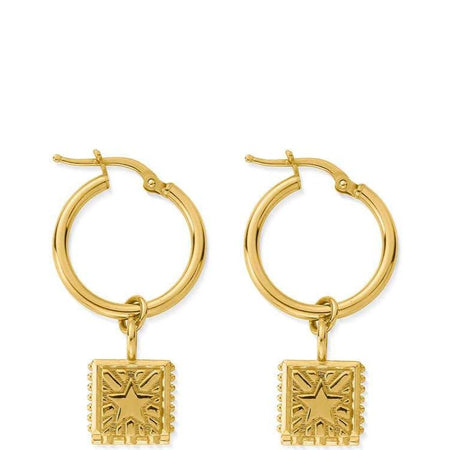 ChloBo Celestial Wonderer Hoop Earrings - Gold