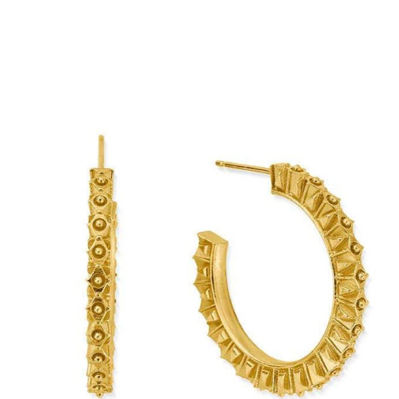 ChloBo Gold Moonbeam Hoop Earrings