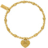 ChloBo Gold Shining Heart Bracelet