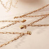 ChloBo Link Chain Faith & Love Necklace - Gold