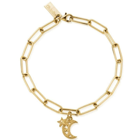 ChloBo Link Chain Hope & Guidance Bracelet - Gold