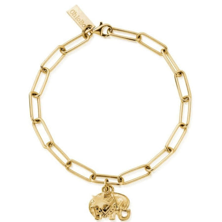 ChloBo Link Chain Strength & Luck Bracelet - Gold