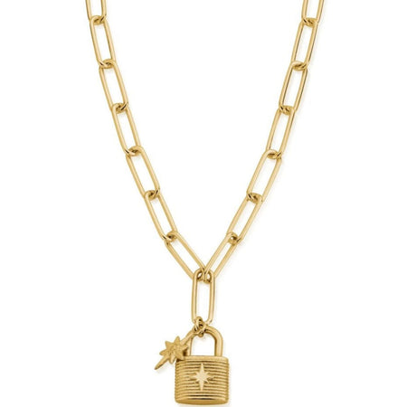 ChloBo Link Chain Treasured Dreams Necklace - Gold