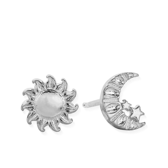 ChloBo Moon and Sun Stud Earrings