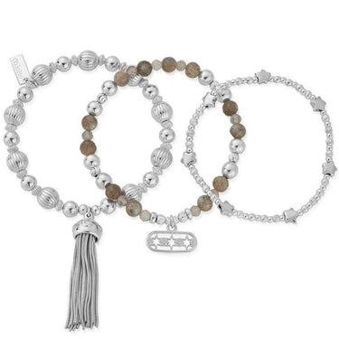 ChloBo Stars Align Stack of 3 Bracelets