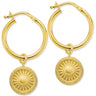 ChloBo Sun Catcher Hoop Earrings - Gold