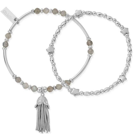 ChloBo Wisdom & Guidance Set of 2 Bracelets