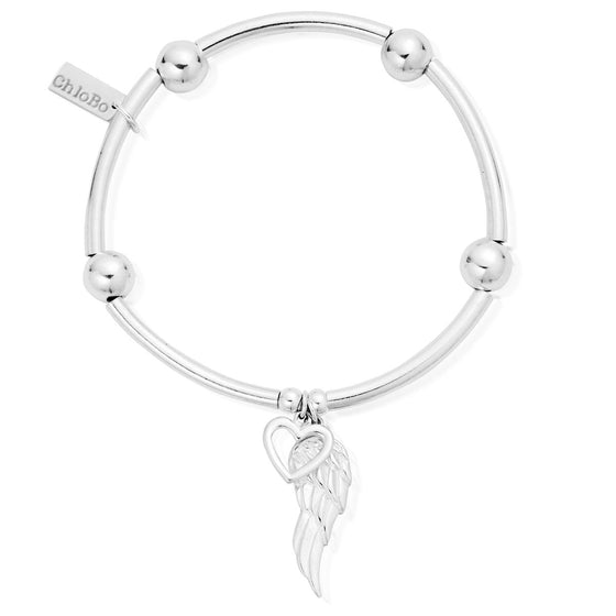 ChloBo Noodle Ball Open Heart & Angel Wing Bracelet