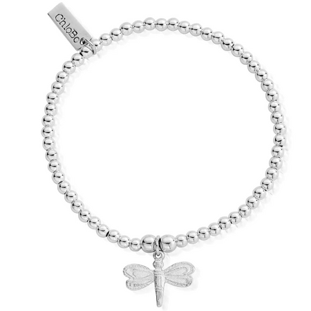 Chlobo Cute Charm Dragonfly Silver Bracelet