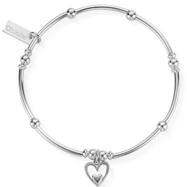 Chlobo Mini Noodle Ball Heart in Heart Bracelet