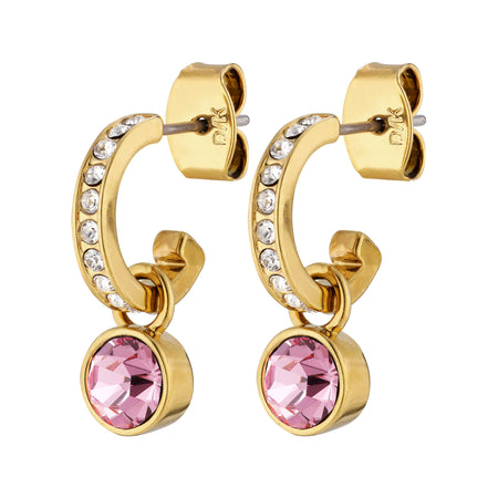 Dyrberg Kern Dessa Earrings - Gold - Pink