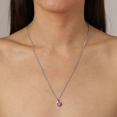 Dyrberg-Kern-Ette-Silver-Necklace-Light-Rose