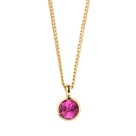 Dyrberg Kern Ette Gold Necklace -Pink