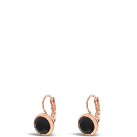 Absolute Classic Drop Earrings - Rose Gold & Black