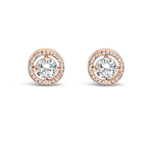 Absolute Rose Gold Stud Earrings E050Rs