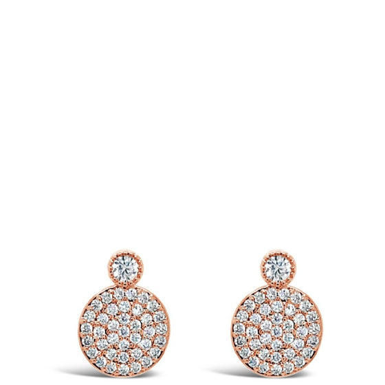 Absolute Rose Gold Disc Earrings