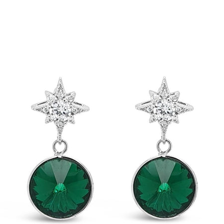 Absolute Emerald Star Drop Earrings