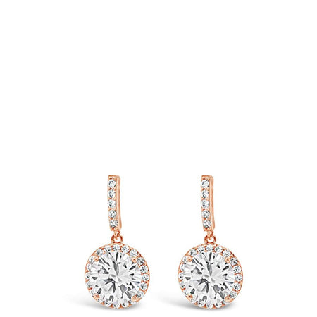 Absolute Rose Gold & Crystal Drop Earrings