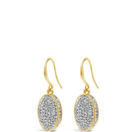 Absolute Gold Oval Drop Earrings