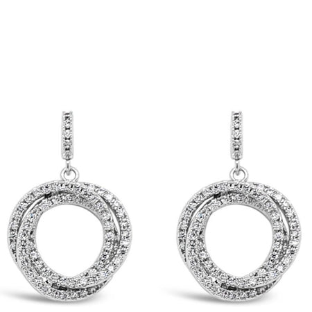 Absolute Entwined Circle Drop Earrings