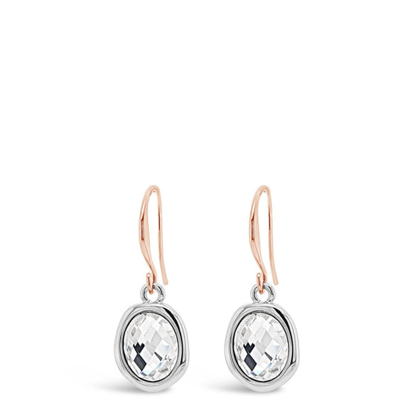 Absolute Two Tone Drop Earrings E2078MX