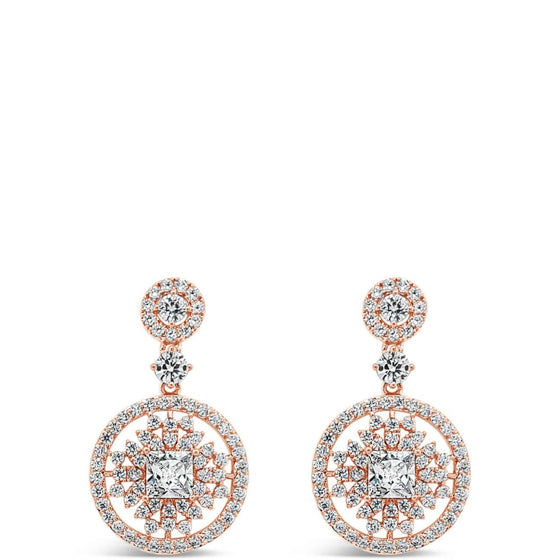 Absolute Rose Gold Crystal Drop Earrings E2106RS