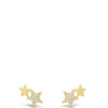 Absolute Double Star Stud Earrings - Gold E2130GL