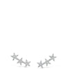 Absolute Triple Star Stud Earrings - Silver