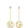 Absolute Star Gazer Drop Earrings - Gold E2135GL