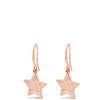 Absolute Star Drop Earrings - Rose Gold E2145rs