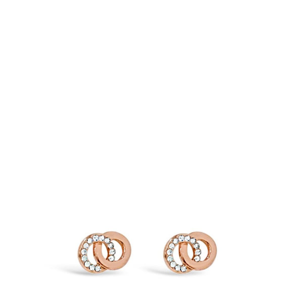 Absolute Small Entwined Rose Gold Earrings e484RS 
