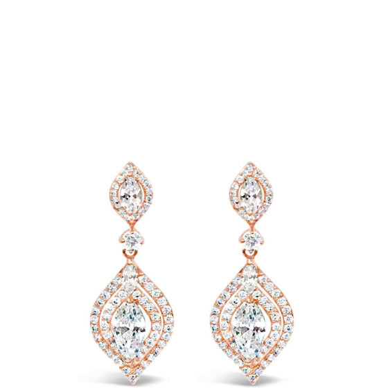 Absolute Rose Gold Drop Earrings E499RS