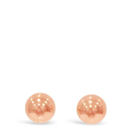 Absolute Rose Gold Ball Stud Earrings