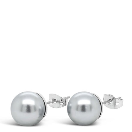 Absolute Small Pale Grey Pearl Earrings