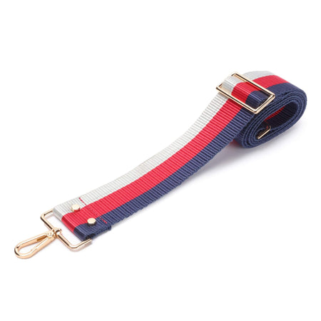 Elie Beaumont Bag Strap - Navy Red Stripe