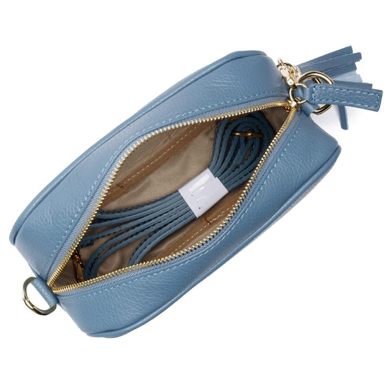 Elie Beaumont Light Blue Leather Bag