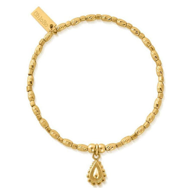 ChloBo Soul Glow Rain Drop Bracelet - Gold