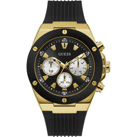 Guess Gents Poseidon Gold & Black Watch