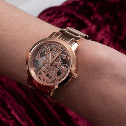 Guess Quattro Rose Gold Watch