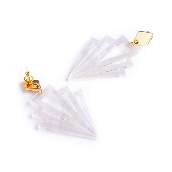 TooLally Gatsbys Earrings - Mother Of Pearl