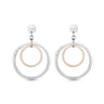 Guess Eternal Circles Two Tone Hoop Earrings