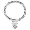 Guess Lock Me Up Silver Bracelet 