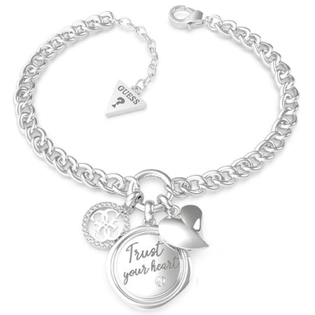 Guess My Feelings Silver Bracelet