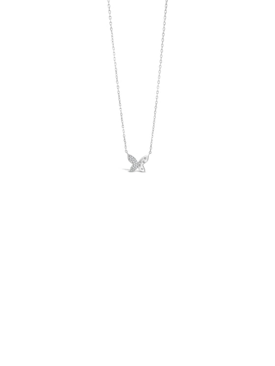 Absolute Kids Silver Small Butterfly Necklace